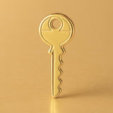 24ct Pure Gold - Vintage House Key Charm