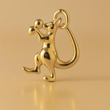 24ct Pure Gold - Boxing Kangaroo Charm