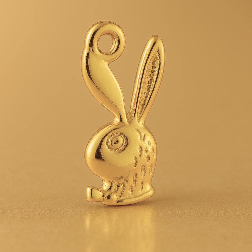 24ct Pure Gold - Classic Playboy Bunny Charm