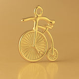 24ct Pure Gold - Penny Farthing Charm