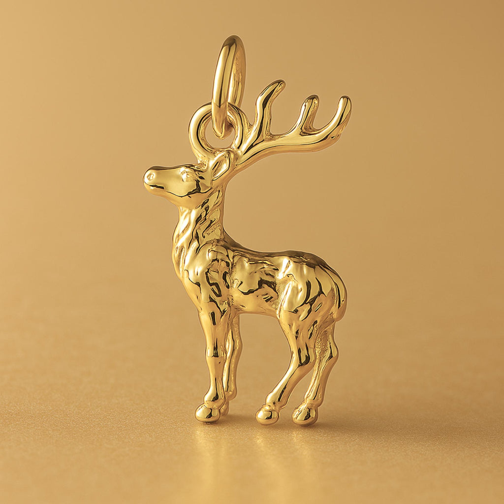 24ct Pure Gold - Forest Stag Charm