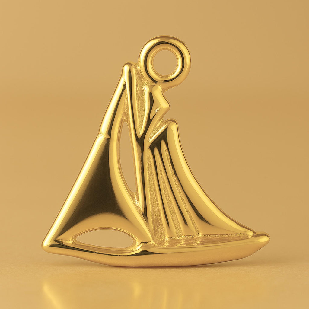 24ct Pure Gold - Regatta Sailboat Charm