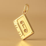 24ct Pure Gold - Cassette Tape Charm