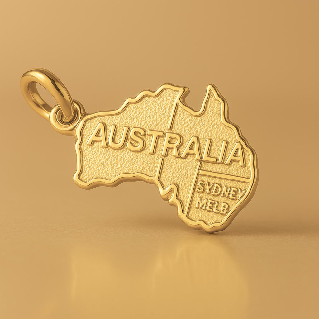 24ct Pure Gold - Australia Sydney Melbourne Charm