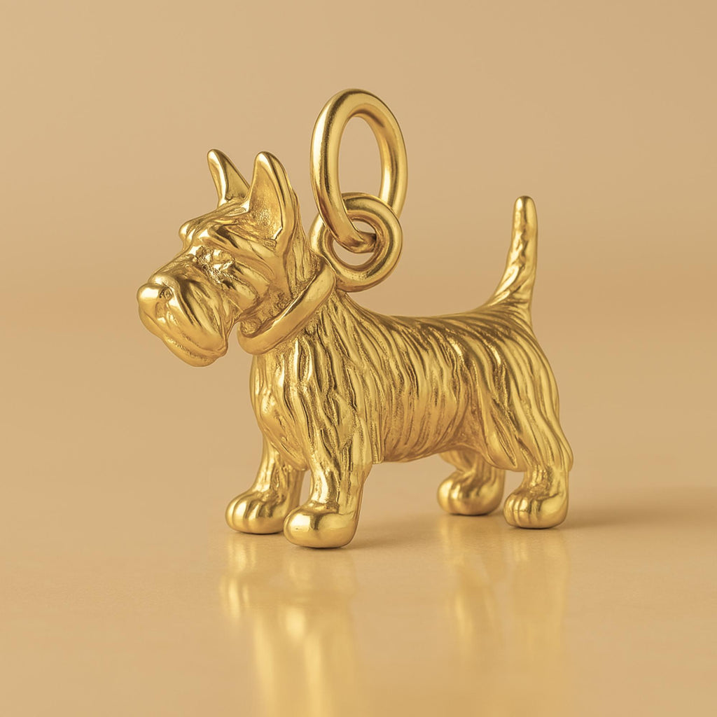 24ct Pure Gold - Scottish Terrier Dog Charm