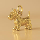 24ct Pure Gold - Scottish Terrier Dog Charm