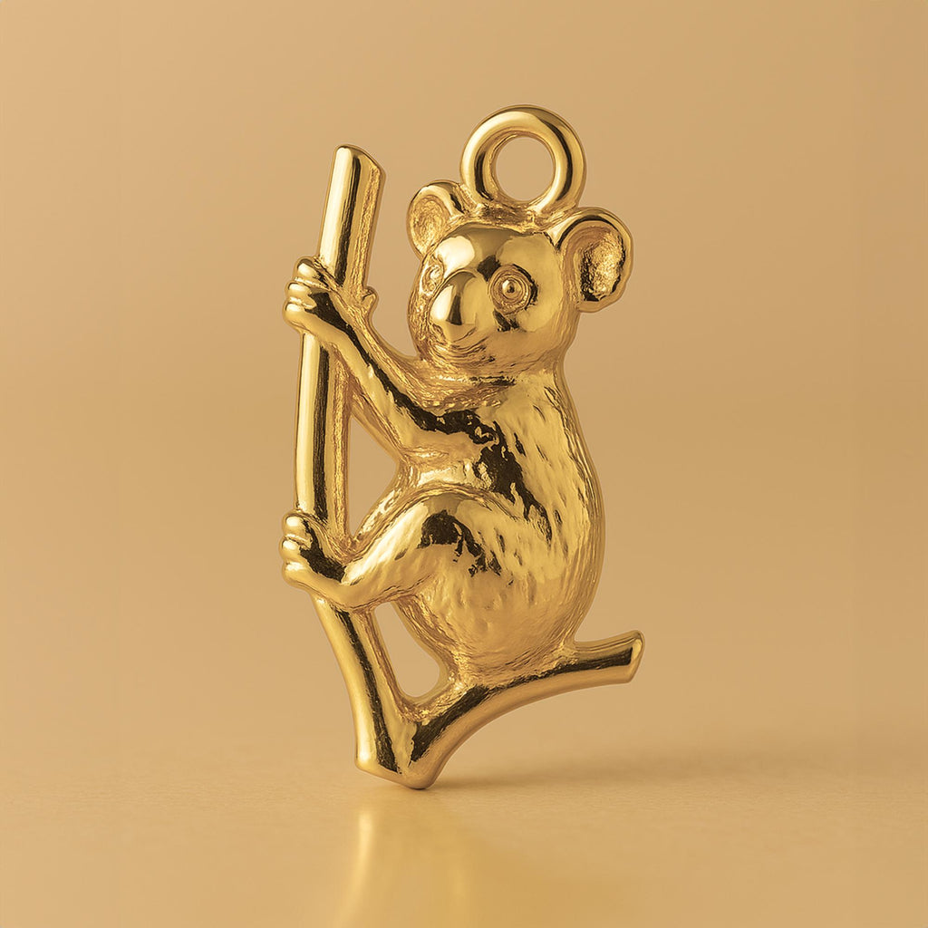 24ct Pure Gold - Perched Koala Charm