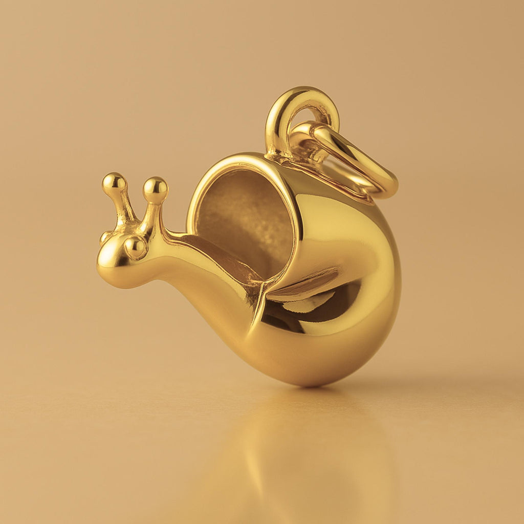 24ct Pure Gold - Garden Snail Charm