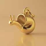 24ct Pure Gold - Garden Snail Charm