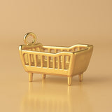 24ct Pure Gold - Classic Baby Cot Charm