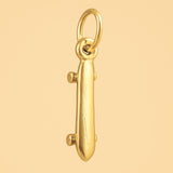 24ct Pure Gold - Longboard Skateboard Charm