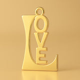 24ct Pure Gold - Love Monogram Charm