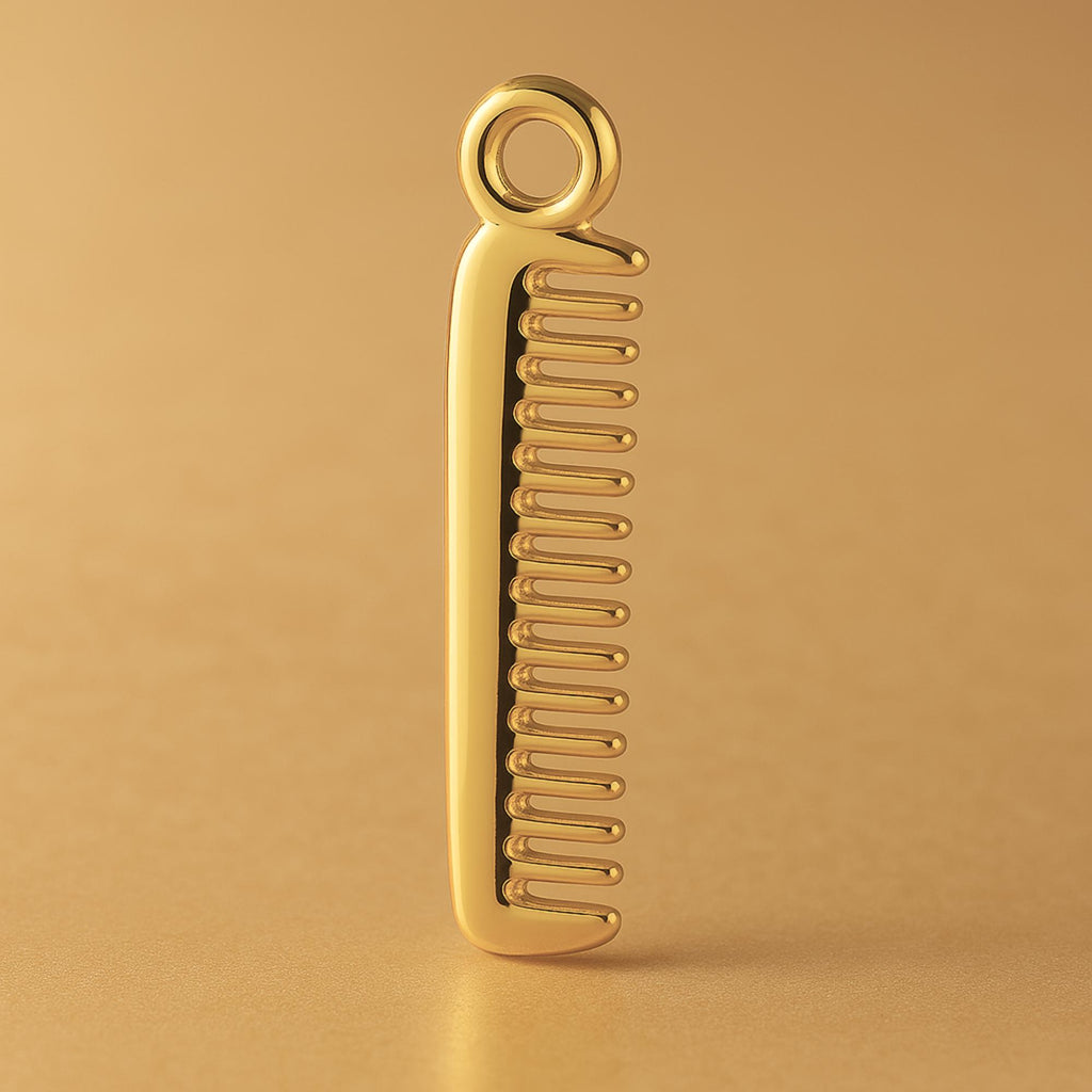 24ct Pure Gold - Barbers Comb Charm