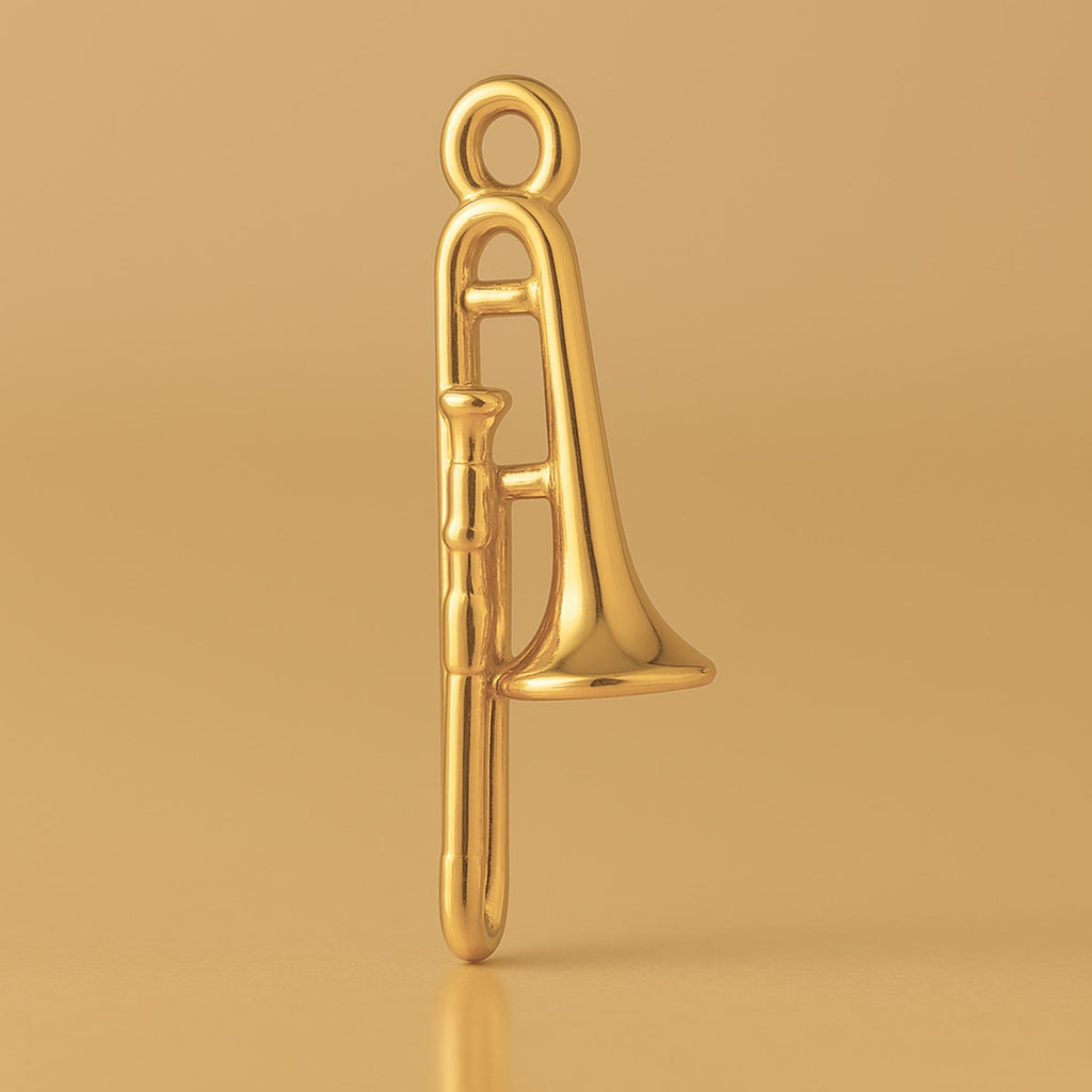 24ct Pure Gold - Tenor Trombone Charm