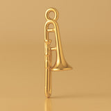 24ct Pure Gold - Tenor Trombone Charm