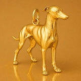 24ct Pure Gold - Greyhound Dog Charm