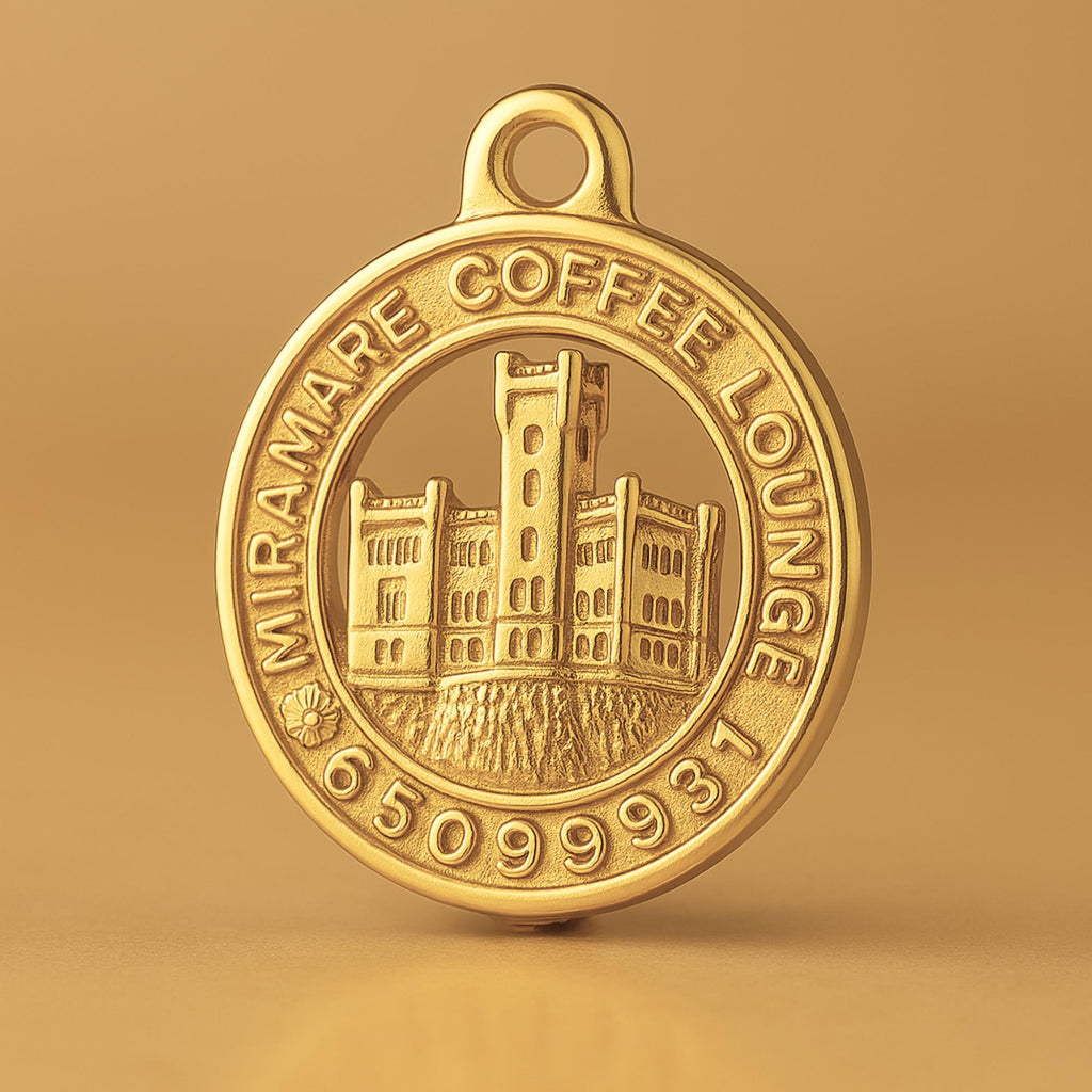 24ct Pure Gold - Miramare Coffee Lounge Charm