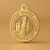 24ct Pure Gold - Miramare Coffee Lounge Charm