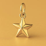 24ct Pure Gold - North Star Charm