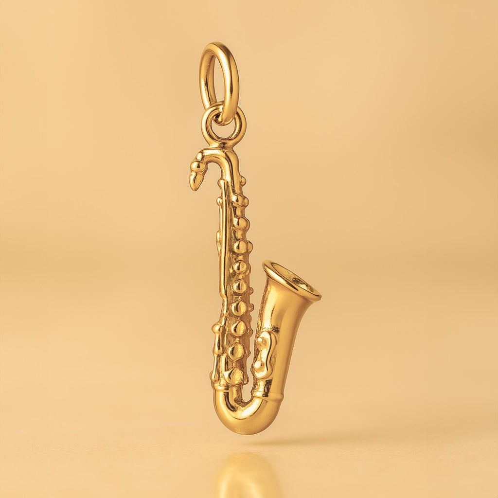 24ct Pure Gold - Tenor Saxophone Charm