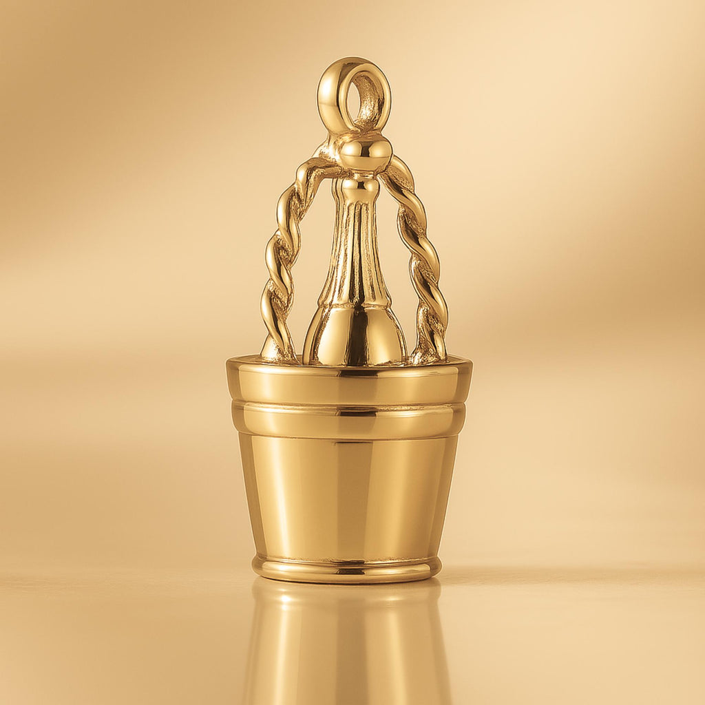 24ct Pure Gold - Champagne Bucket Charm