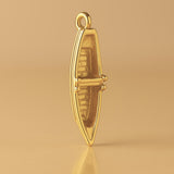 24ct Pure Gold - River Canoe Charm