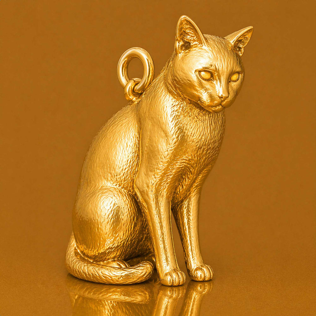 24ct Pure Gold - Chartreux Cat Charm