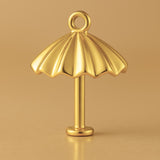 24ct Pure Gold - Beach Umbrella Charm