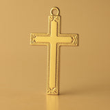 24ct Pure Gold - Artisan Crucifix Charm