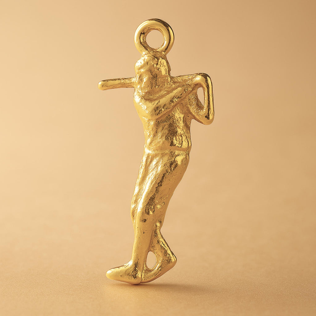 24ct Pure Gold - Baseball Batter Charm
