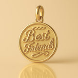 24ct Pure Gold - Ornate Best Friends Amulet Charm