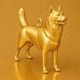 24ct Pure Gold - Siberian Husky Dog Charm