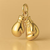 24ct Pure Gold - Vintage Boxing Gloves Charm