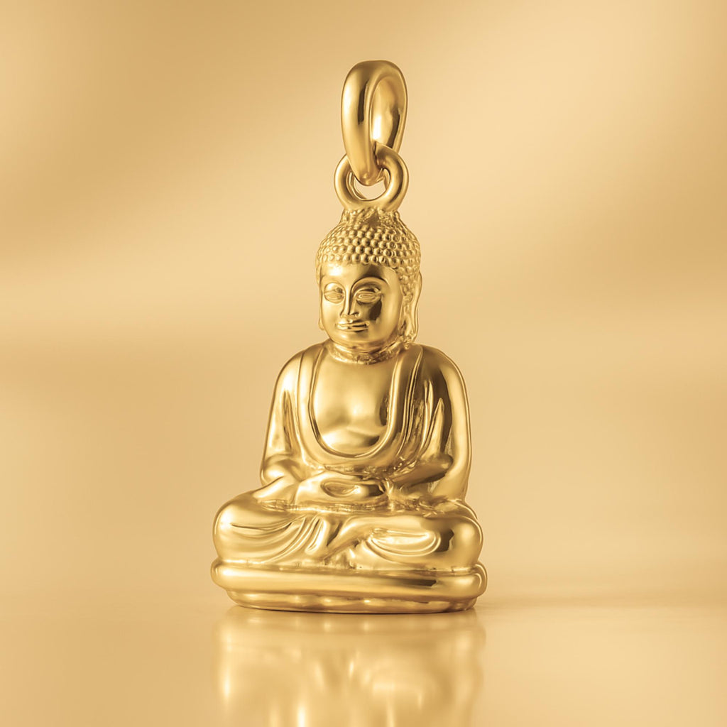 24ct Pure Gold - Seated Buddha Charm