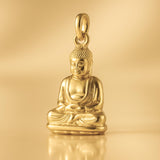 24ct Pure Gold - Seated Buddha Charm