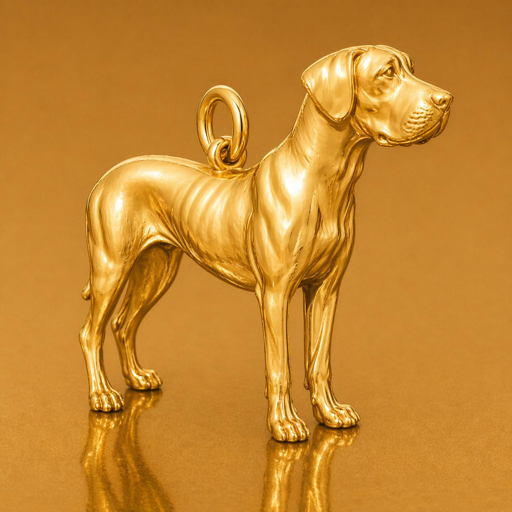 24ct Pure Gold - Great Dane Dog Charm