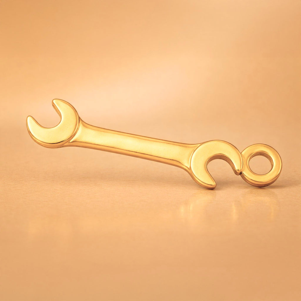 24ct Pure Gold - Open End Wrench Charm