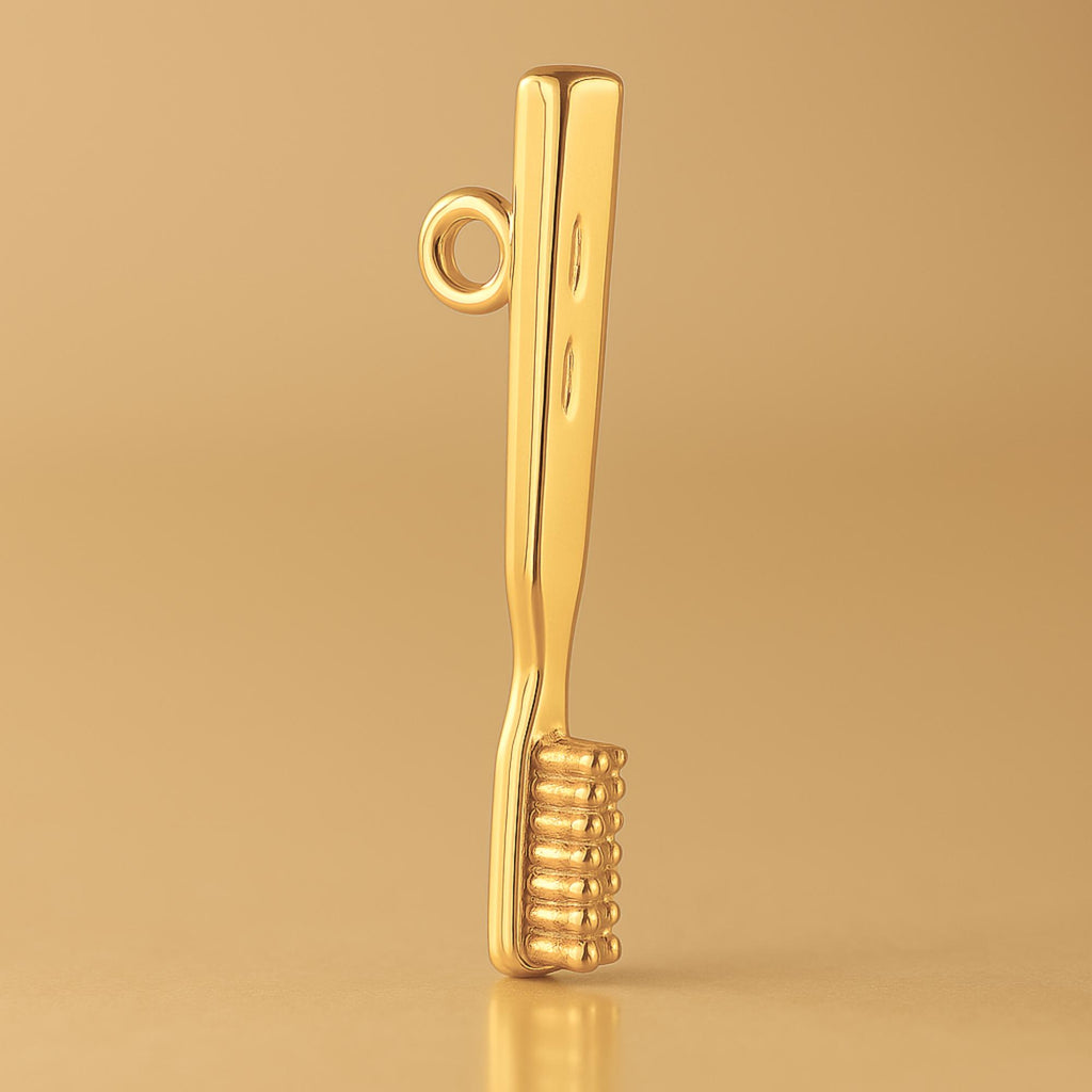 24ct Pure Gold - Classic Toothbrush Charm