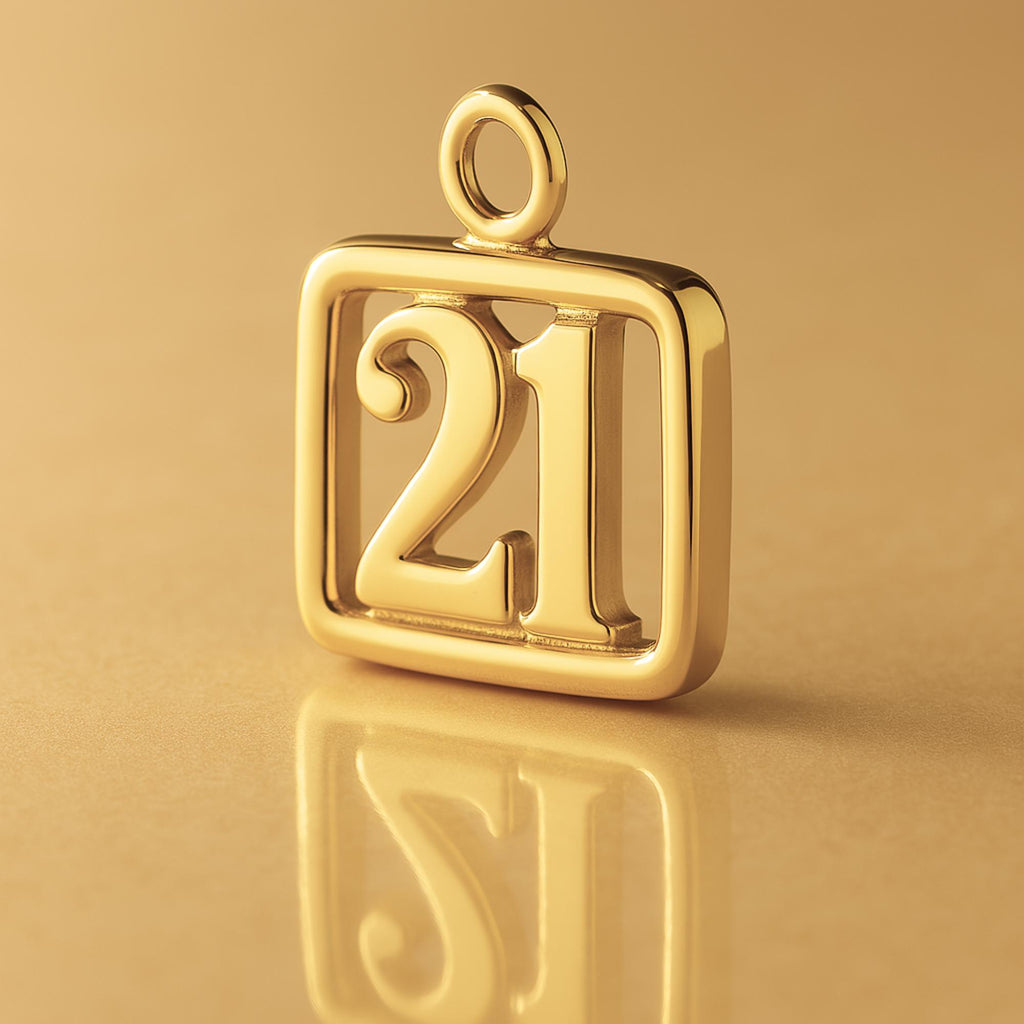 24ct Pure Gold - 21 Pendant Charm