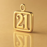 24ct Pure Gold - 21 Pendant Charm