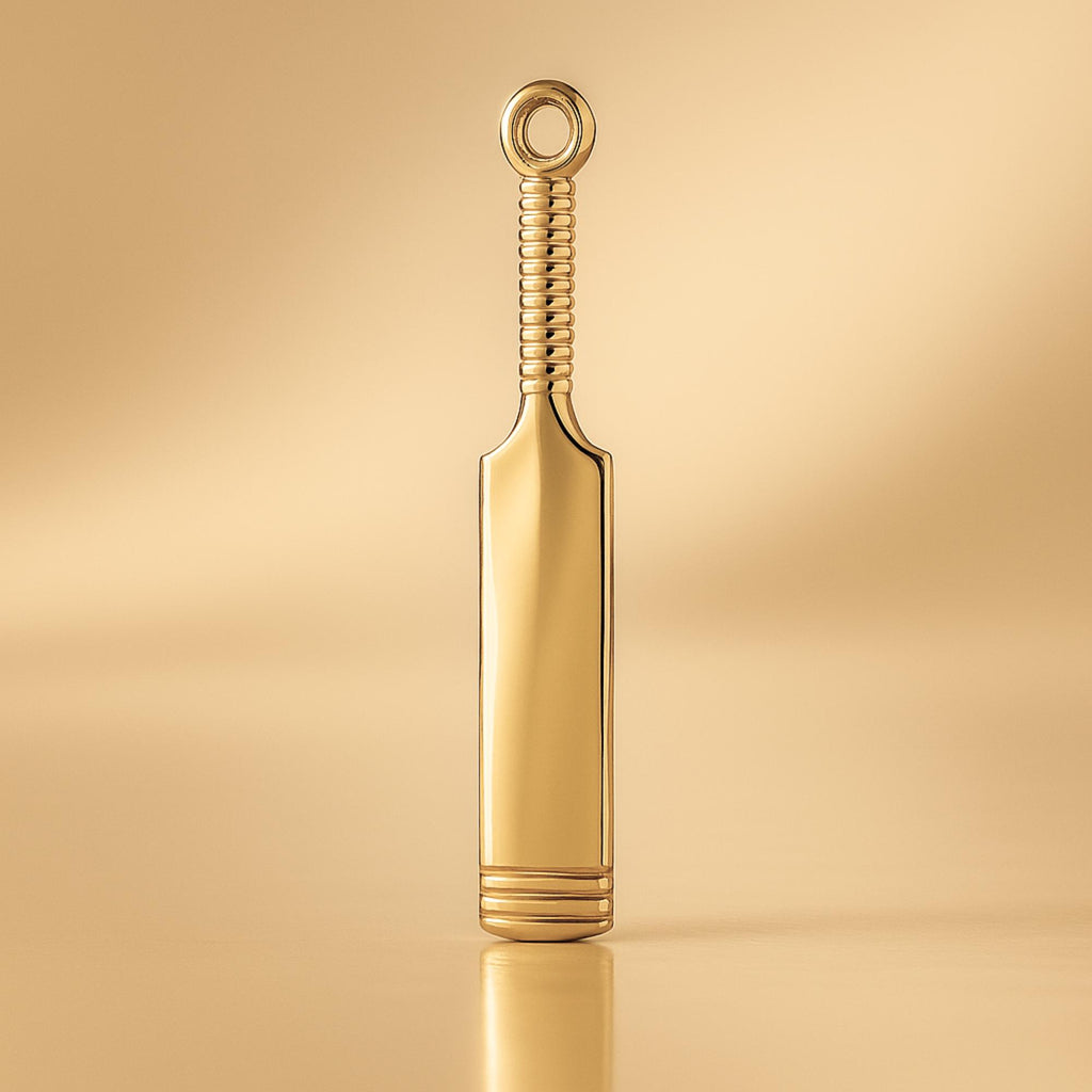24ct Pure Gold Classic Cricket Bat Charm