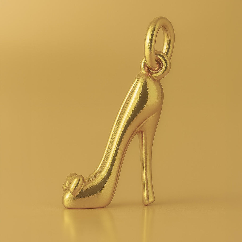 24ct Pure Gold - Bow Toe Stiletto Charm