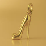 24ct Pure Gold - Bow Toe Stiletto Charm