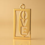 24ct Pure Gold - Inverted Love Charm