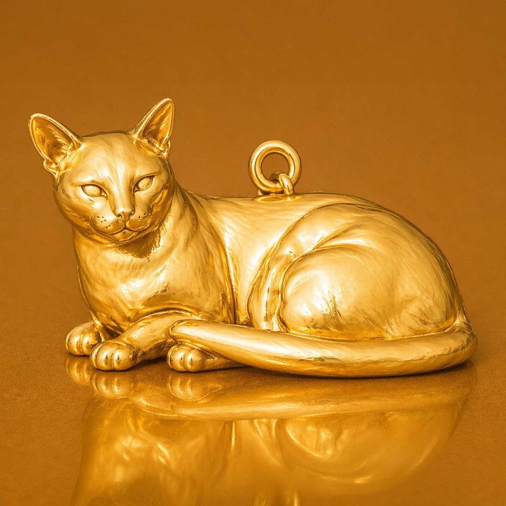 24ct Pure Gold - Burmese Cat Charm