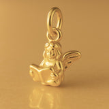 24ct Pure Gold - Miniature Singing Angel Charm