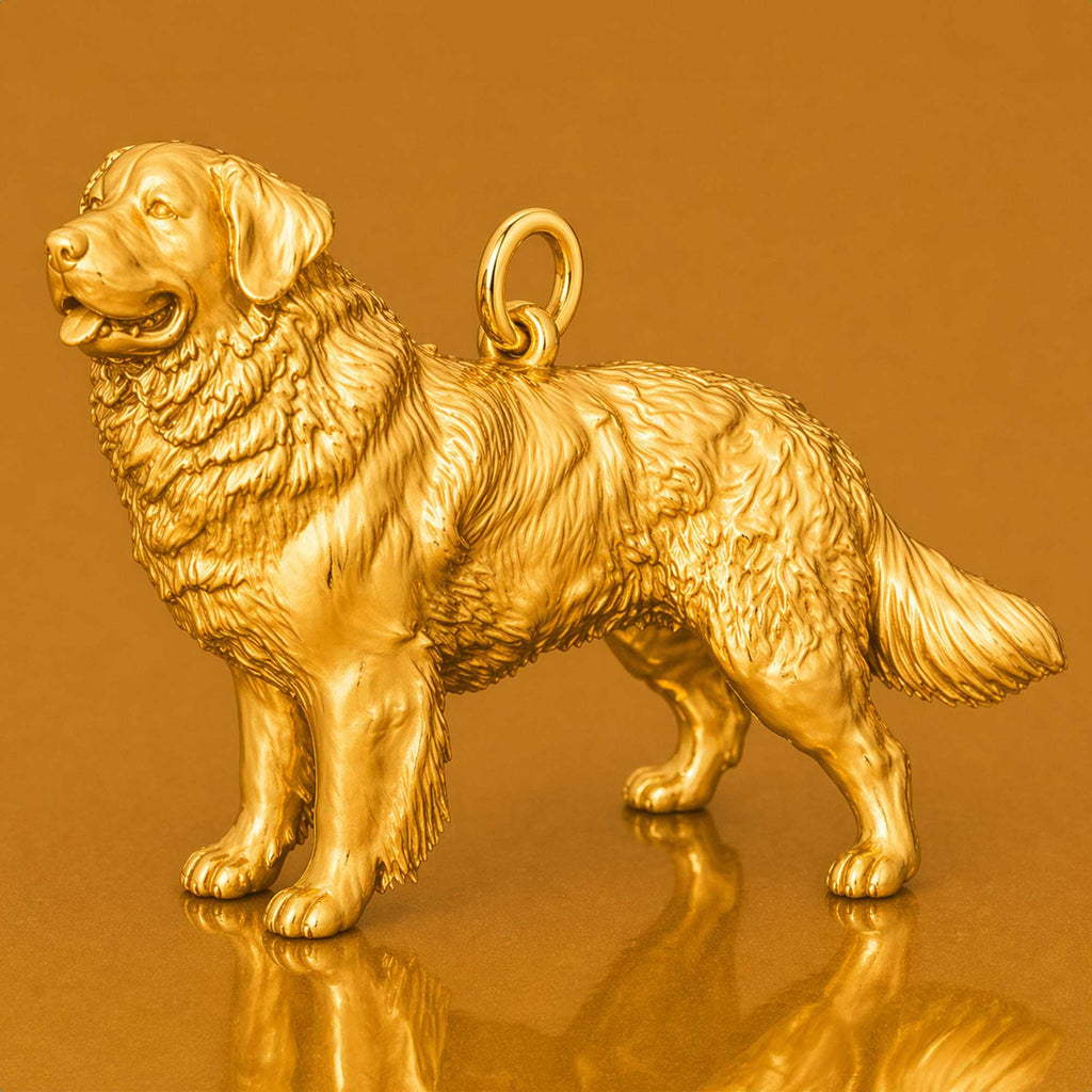 24ct Pure Gold - Bernese Mountain Dog Charm