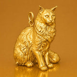 24ct Pure Gold - Maine Coon Cat Charm