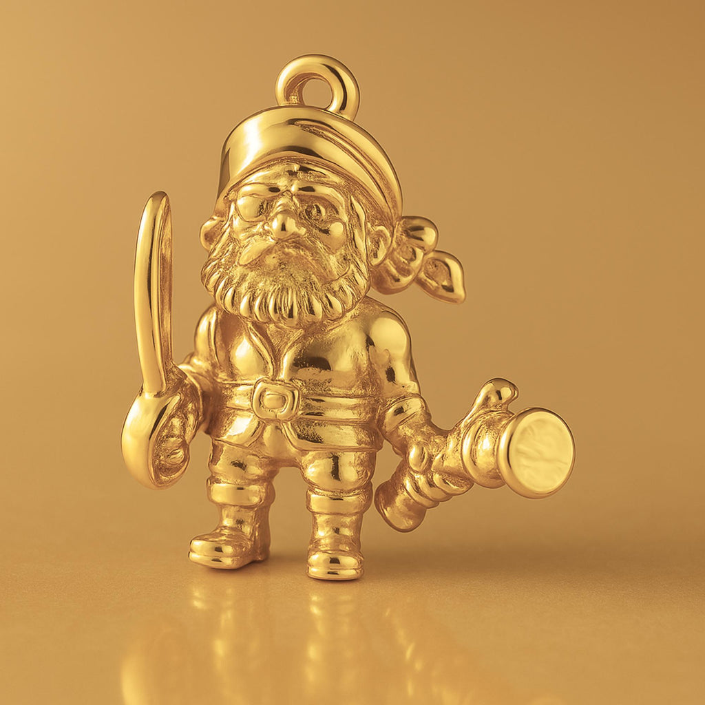 24ct Pure Gold - Pirate Buccaneer Charm