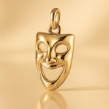 24ct Pure Gold - Classic Comedy Mask Charm